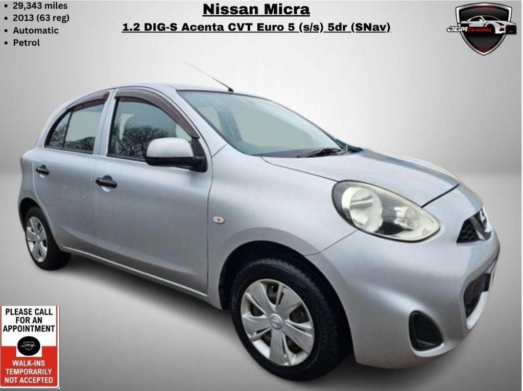 Nissan Micra 1.2 DIG-S Acenta CVT Euro 5 (s/s) 5dr (SNav)